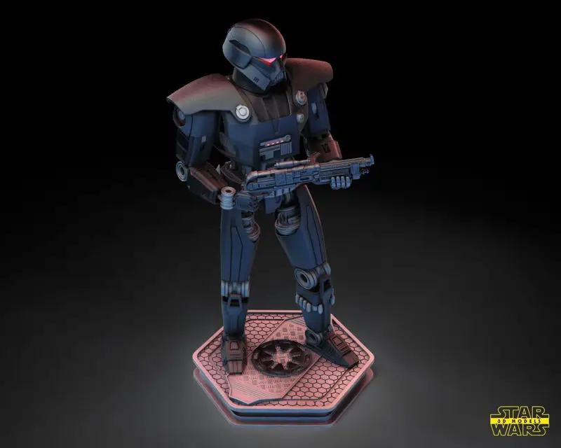 Dark Trooper - Star Wars 3D Baskı Modeli STL 33CM