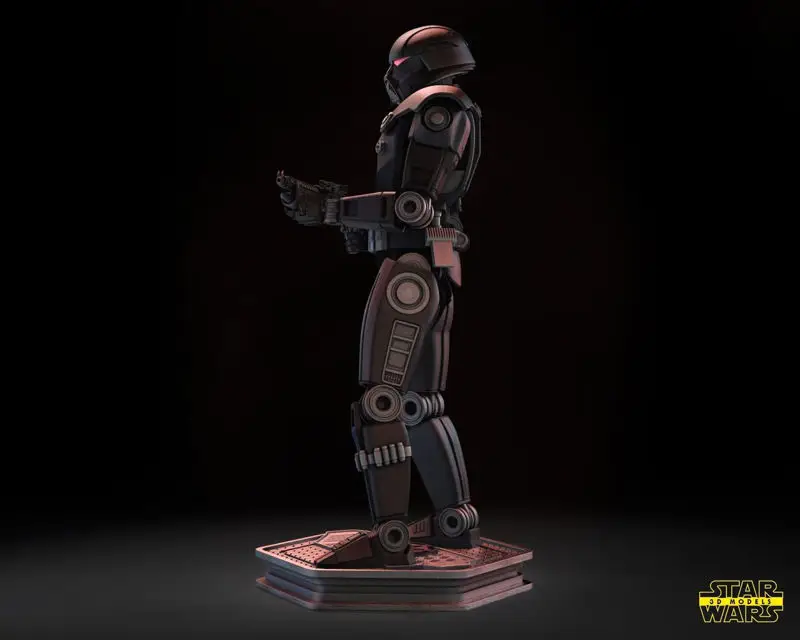 Dark Trooper - Star Wars 3D Baskı Modeli STL 33CM