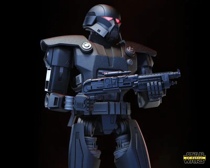 Dark Trooper - Star Wars 3D Print Model STL 33CM