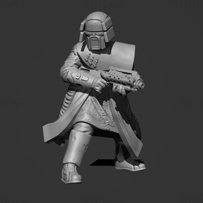 Modelo de impressão 3D Dark Warrior Blaster STL