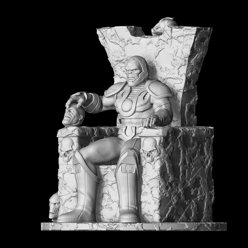 Darkseid on Throne 3D Printing Model STL