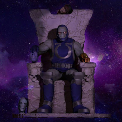 Darkseid en el modelo de impresión 3D Throne STL