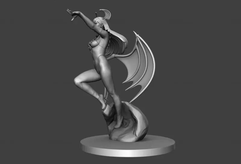 نموذج طباعة ثلاثية الأبعاد لـ Darkstalkers Morrigan STL