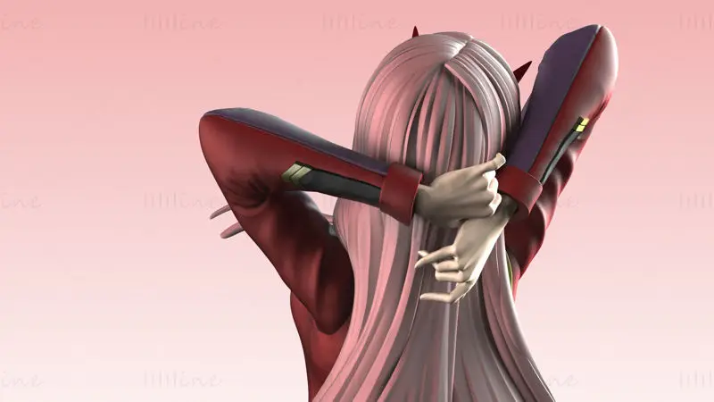 ダーリン・イン・ザ・フランキス - ゼロツー（下着と制服）3DプリントモデルSTLファイル