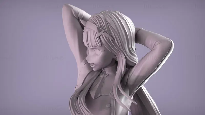 ダーリン・イン・ザ・フランキス - ゼロツー（下着と制服）3DプリントモデルSTLファイル