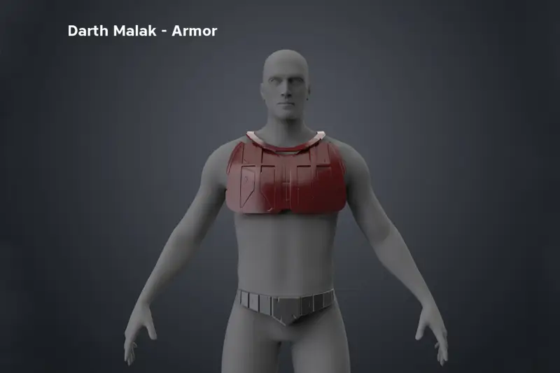 Darth Malak Armor 3D Print Model