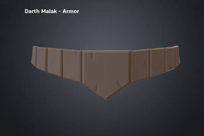 Darth Malak Armor 3D Print Model