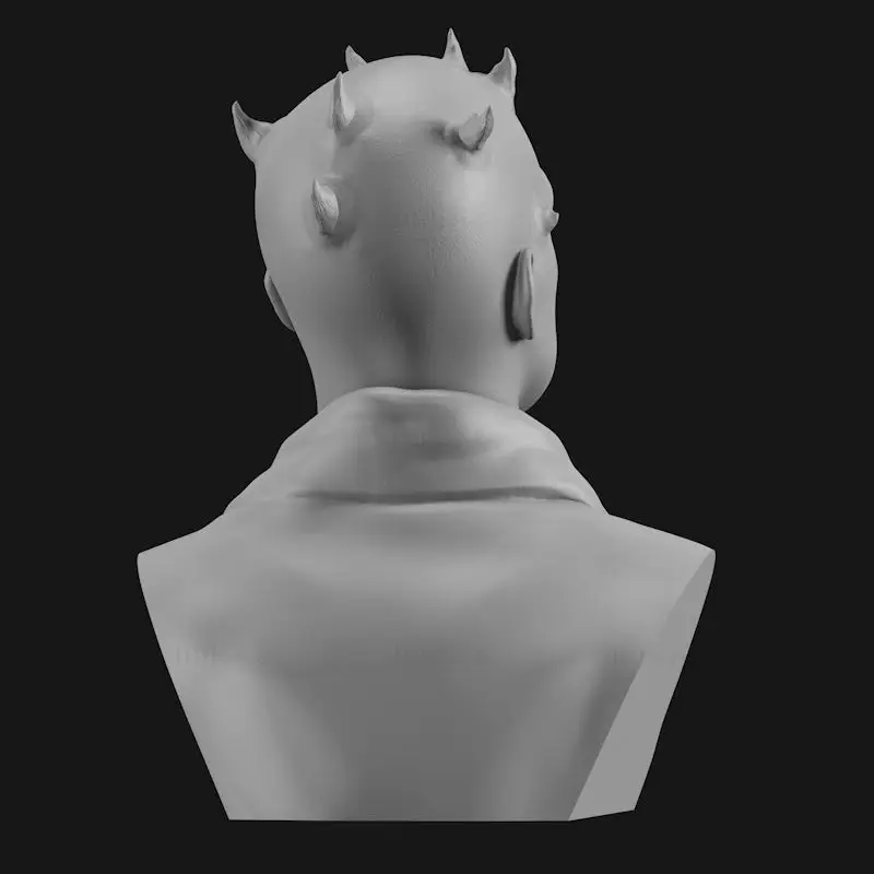 Darth Maul Bust Figuries 3D Print Model STL