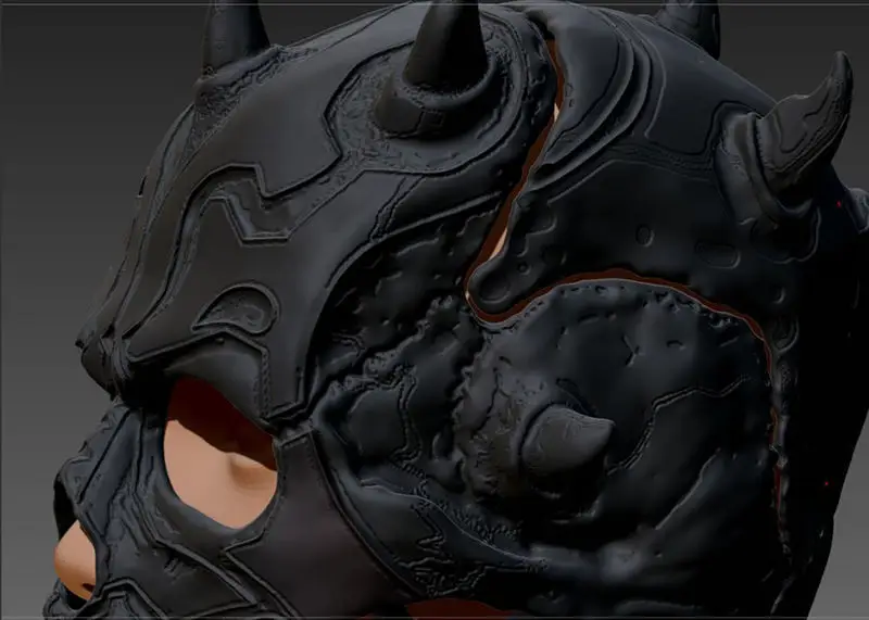 Modello di stampa 3D STL del casco del teschio di Darth Maul