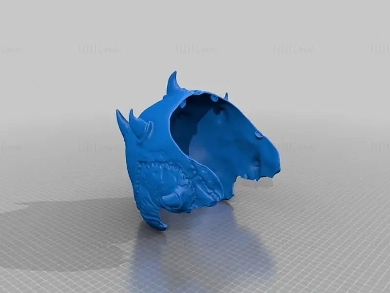 达斯·摩尔骷髅头盔 3D 打印模型 STL