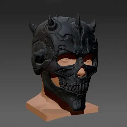 Darth Maul Skull Hjelm 3D Print Model STL