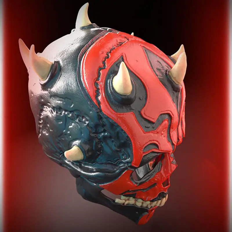 Modello di stampa 3D STL del casco del teschio di Darth Maul