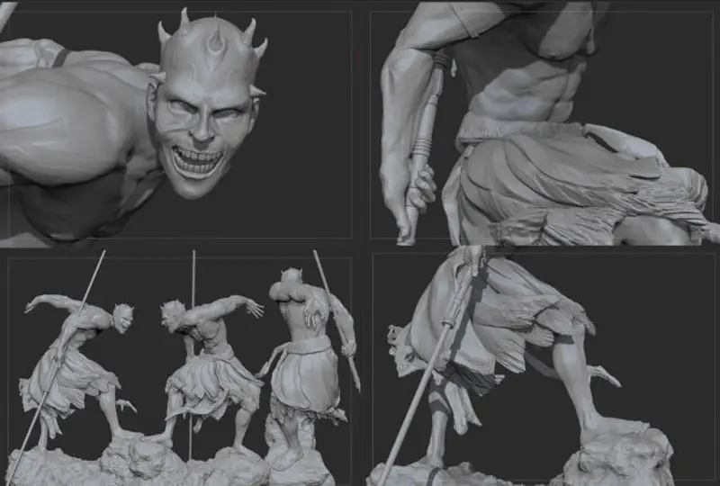 Darth Maul - Star Wars 3D Printing Model STL