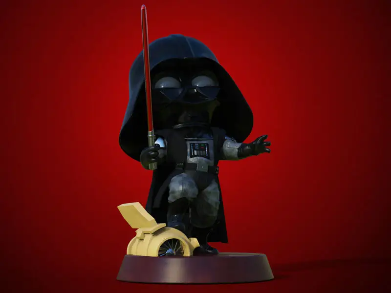 Darth Vader Chibi 3D Figuries Ready To Print STL