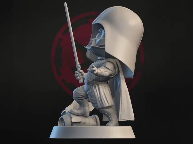 Darth Vader Chibi 3D Figuries Ready To Print STL