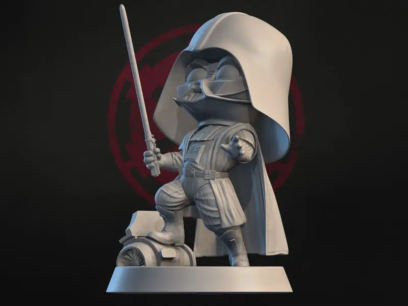 Darth Vader Chibi 3D Figuries Ready To Print STL