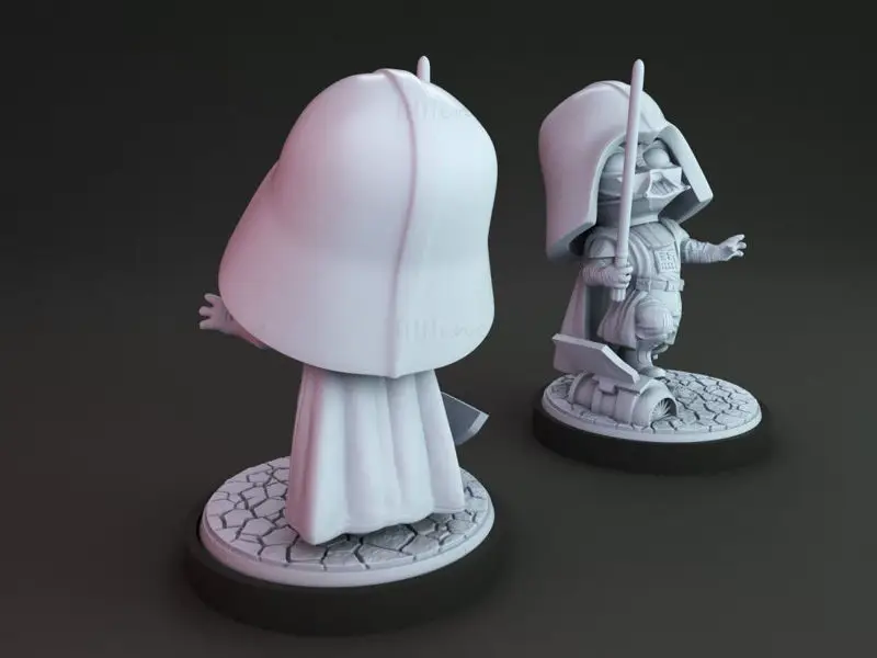 Darth Vader Chibi 3D Figuries Ready To Print STL