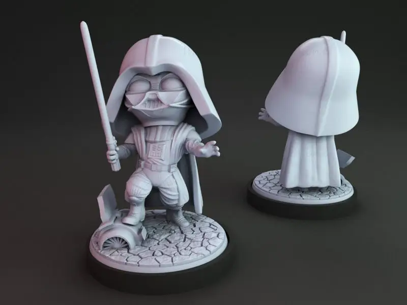 Darth Vader Chibi 3D Figuries Ready To Print STL