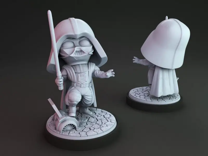 Darth Vader Chibi 3D Figuries Ready To Print STL