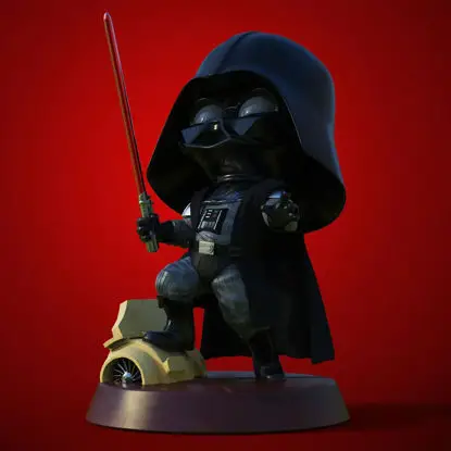 Darth Vader Chibi 3D Figuries Ready To Print STL