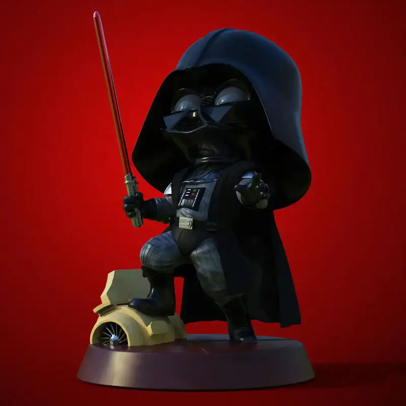 Darth Vader Chibi 3D Figuries Ready To Print STL