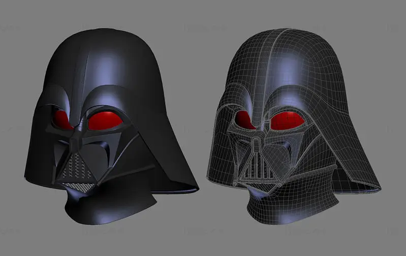 Darth Vader Rebels-hjelm fra Star Wars 3D-utskriftsmodell