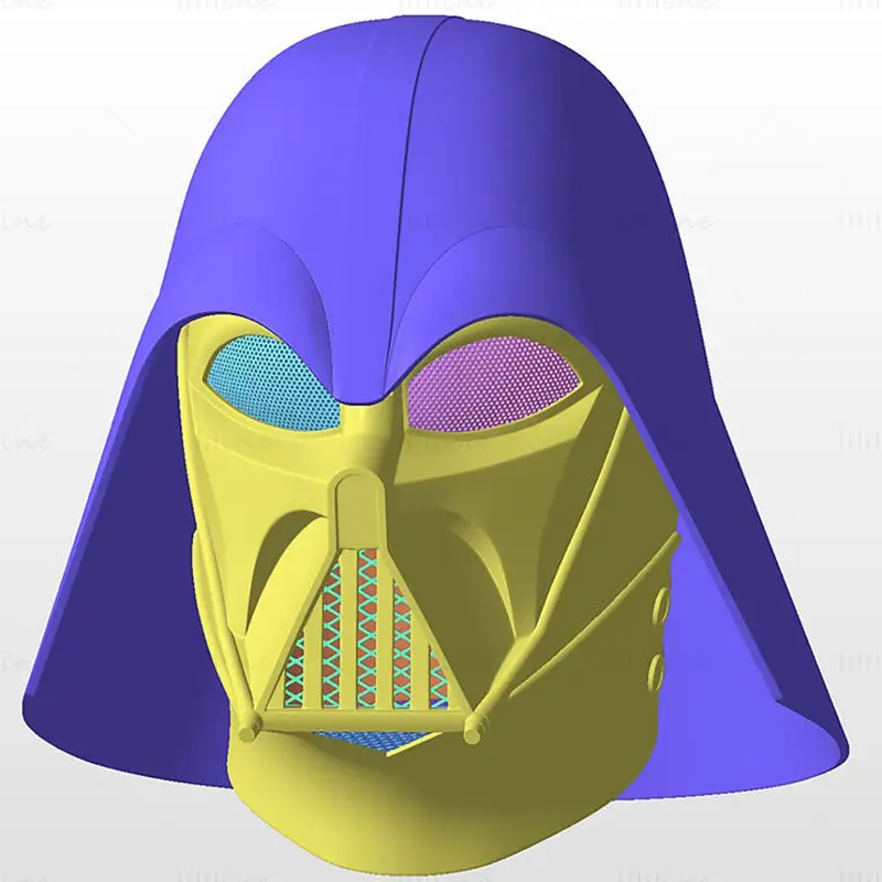 Darth Vader Rebels-hjelm fra Star Wars 3D-utskriftsmodell