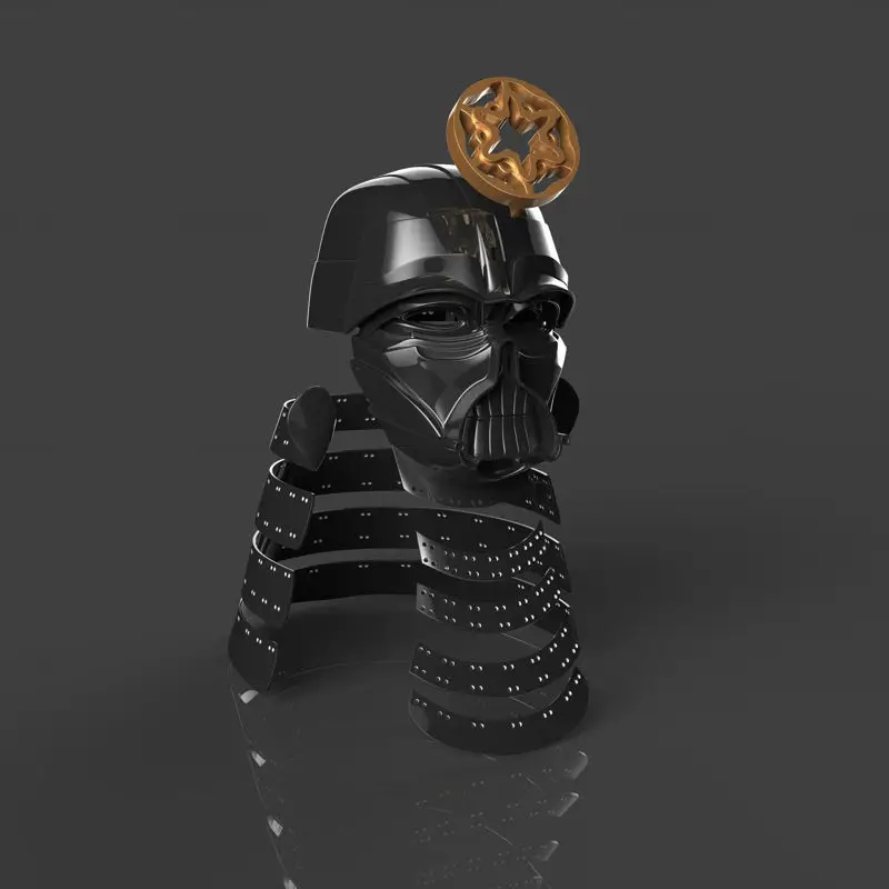 Modello di stampa 3D STL del casco da samurai di Darth Vader