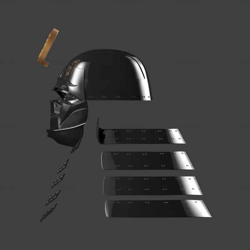 Modello di stampa 3D STL del casco da samurai di Darth Vader