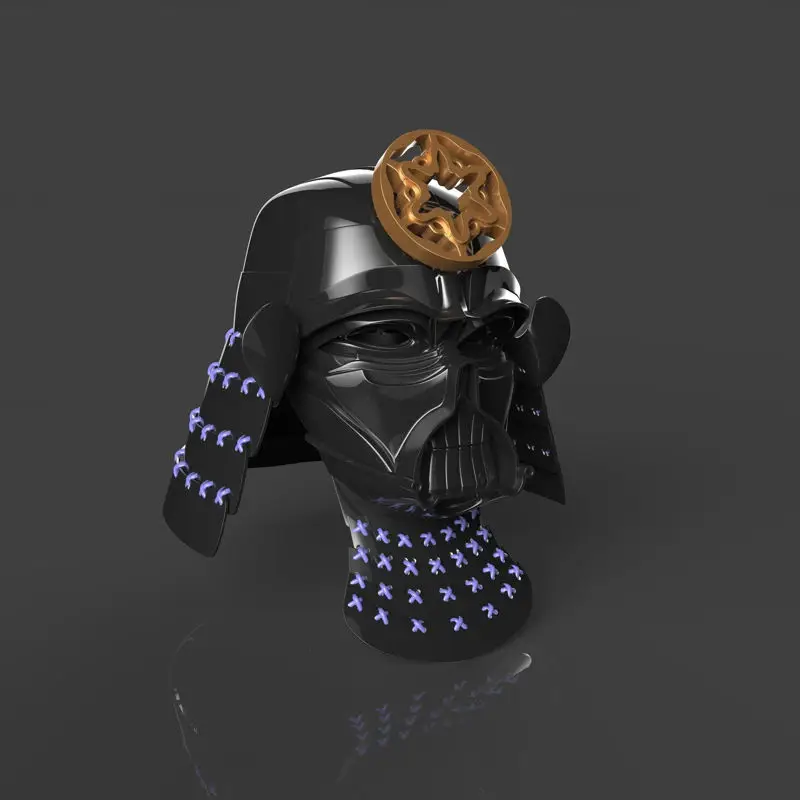 Darth Vader Samurai-hjelm 3D-utskriftsmodell STL