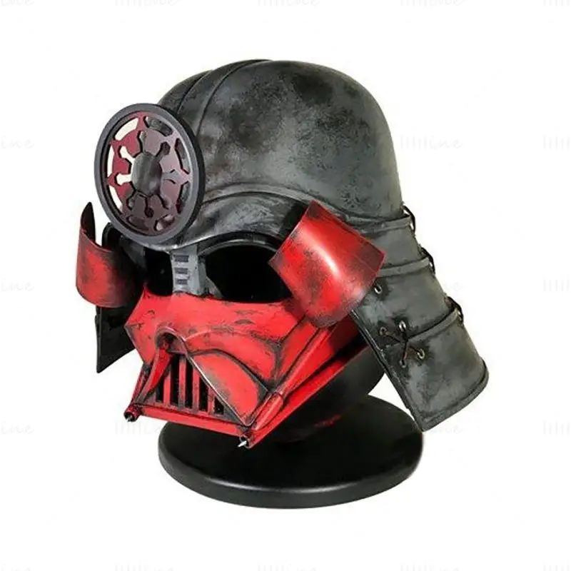 Modello di stampa 3D STL del casco da samurai di Darth Vader