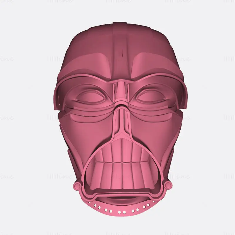 Modello di stampa 3D STL del casco da samurai di Darth Vader