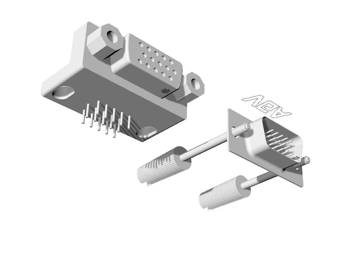 Data Cable Interface Accessories 3D Model Data Cable Interface Accessories 3D Model