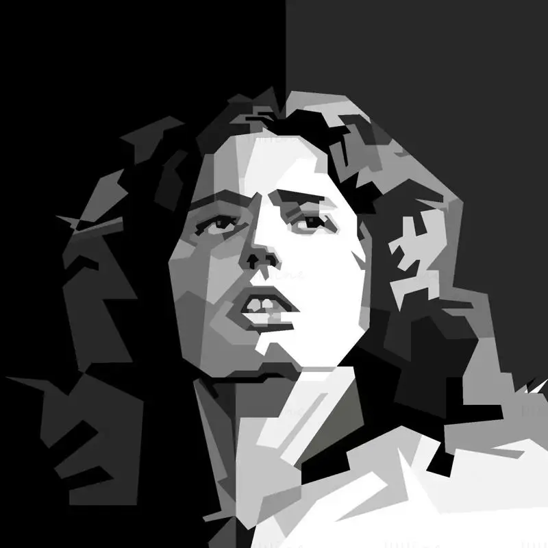 David Coverdale 70s Hard Rock Zpěvák Vector