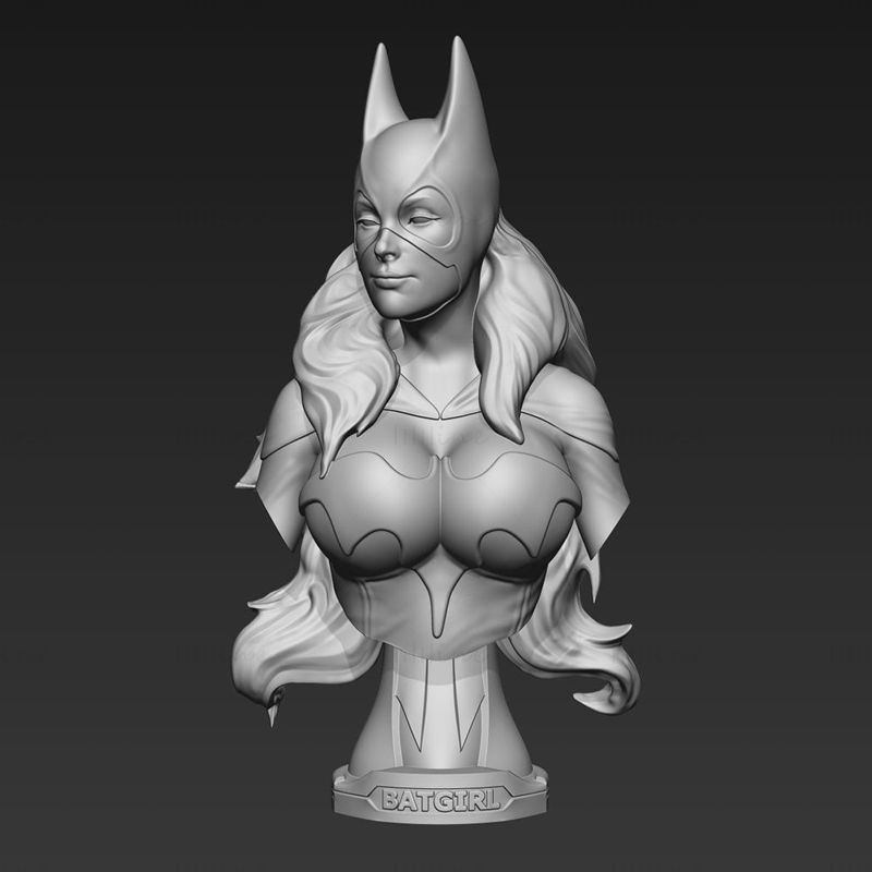 DC Batgirl Busto Modelo de impresión en 3D