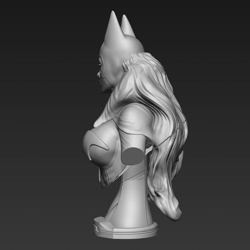 Модел за 3D печат на бюста на DC Batgirl