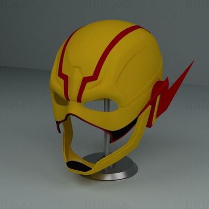 DC Cosplay Flash helma 3D model připravený k tisku STL OJB FBX