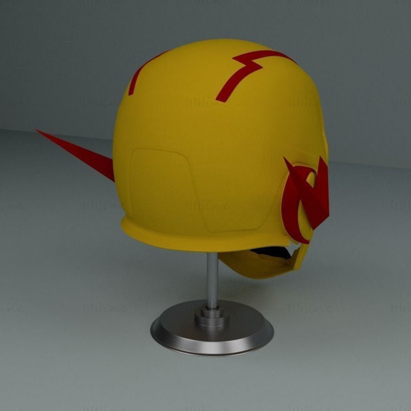 کلاه ایمنی فلش DC Cosplay مدل سه بعدی آماده چاپ STL OJB FBX