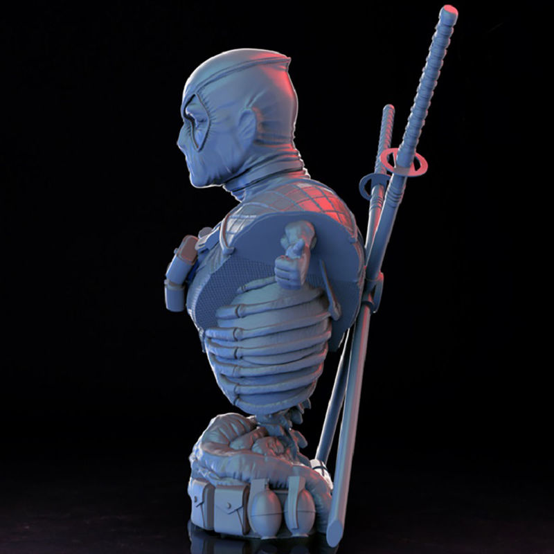 Modelo Deadpool Bust 3D pronto para imprimir STL