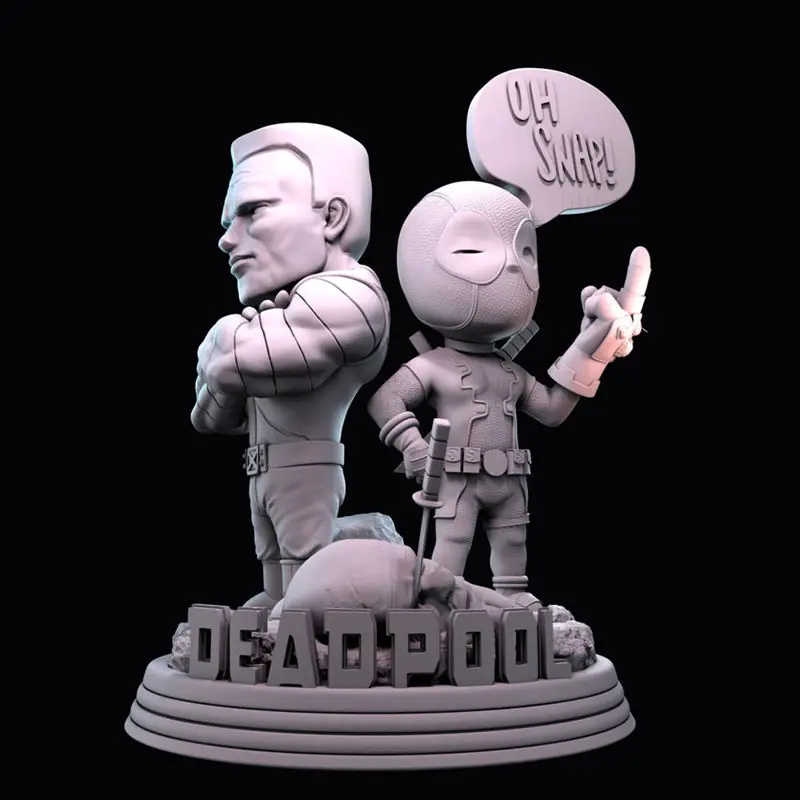 Deadpool Colossus Chibi 3D Printing Model STL