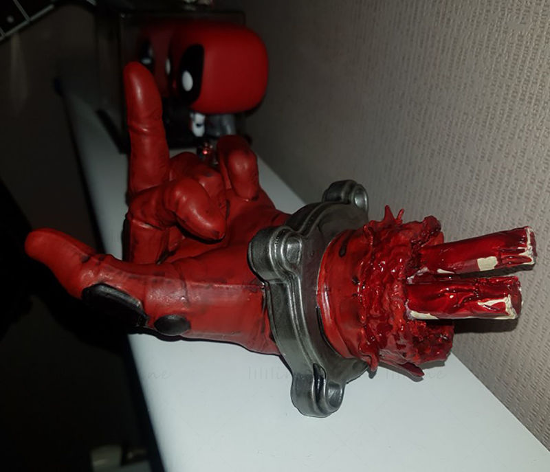 Modelo 3D Deadpool Finger pronto para imprimir STL