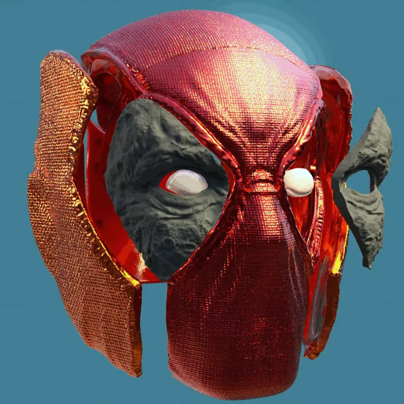 Versión del casco Deadpool Modelo de impresión 3D alternativo STL