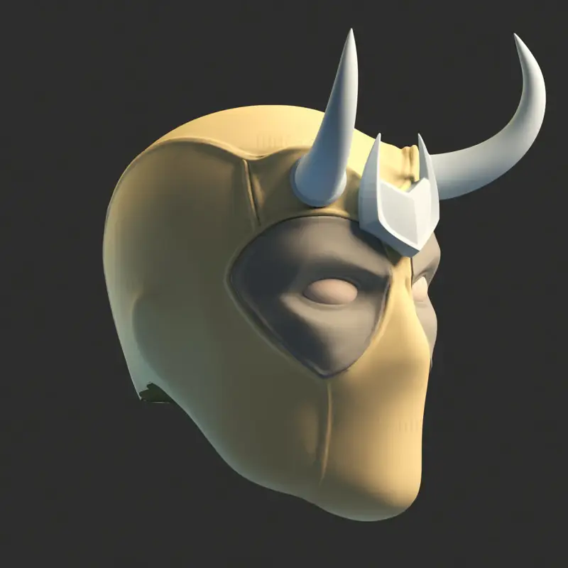 Helma Deadpool loki s 3D tiskem modelu STL