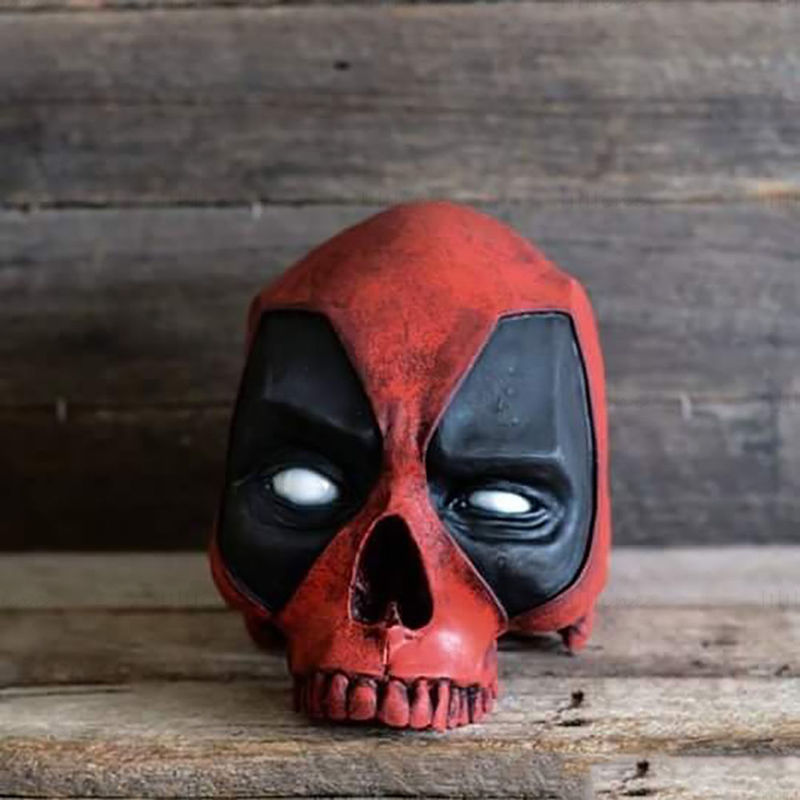 Deadpool Skull 3D Model Ready to Print OBJ