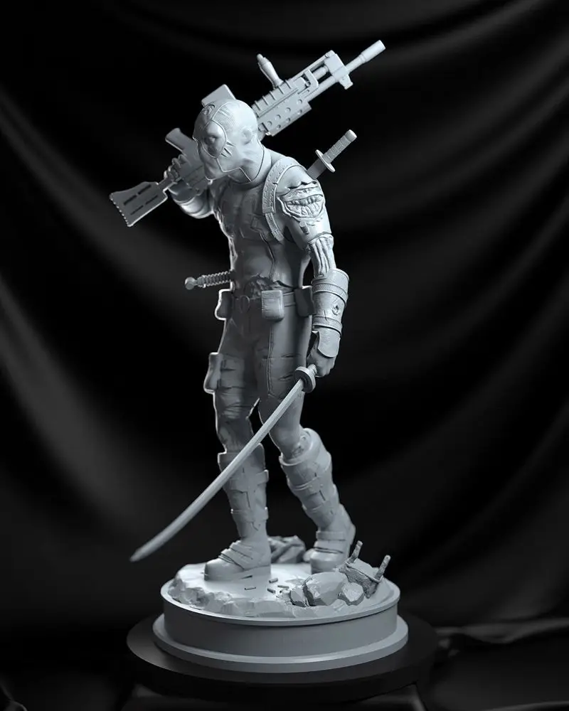 تمثال ديدبول نموذج الطباعة ثلاثية الأبعاد STL