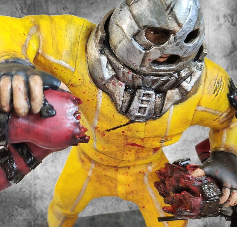 Deadpool vs Juggernaut Modèle 3D prêt à imprimer STL