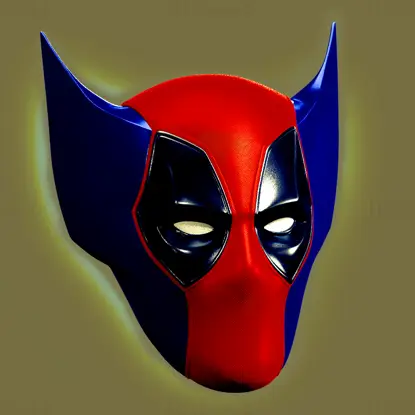 Capacete Deadpool Wolverine modelo STL com impressão 3D