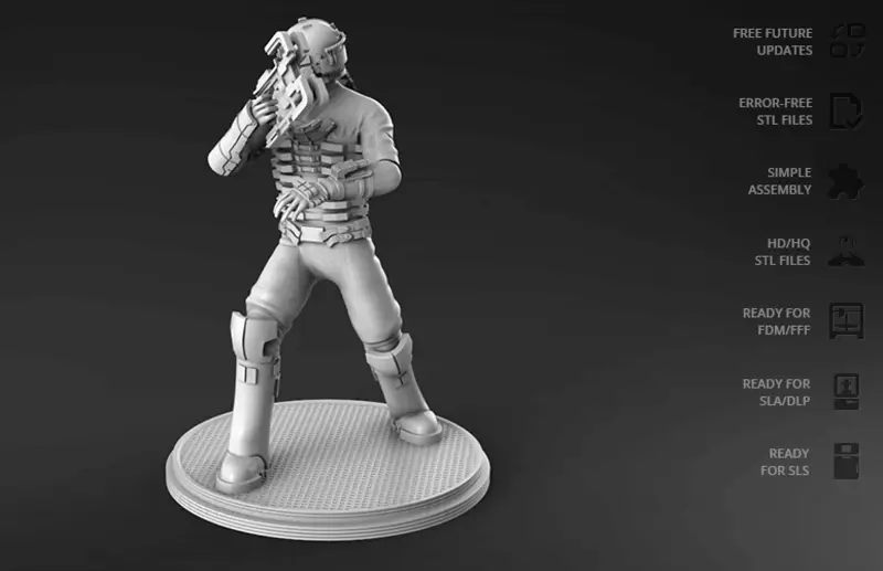 Deadspace Figuries 3D-printmodel STL