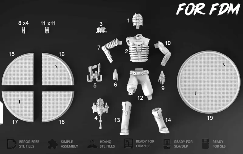 Deadspace Figuries 3D-printmodel STL