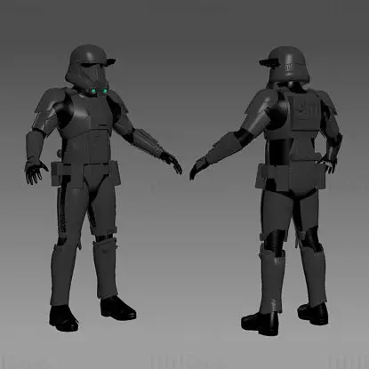 Death Trooper Full Armor fra Star Wars 3D Print Model